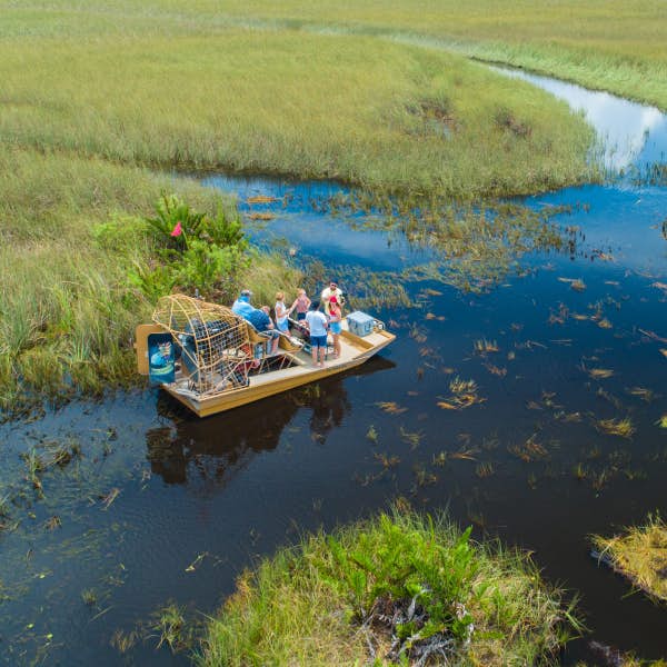 Boat in Everglades National Park