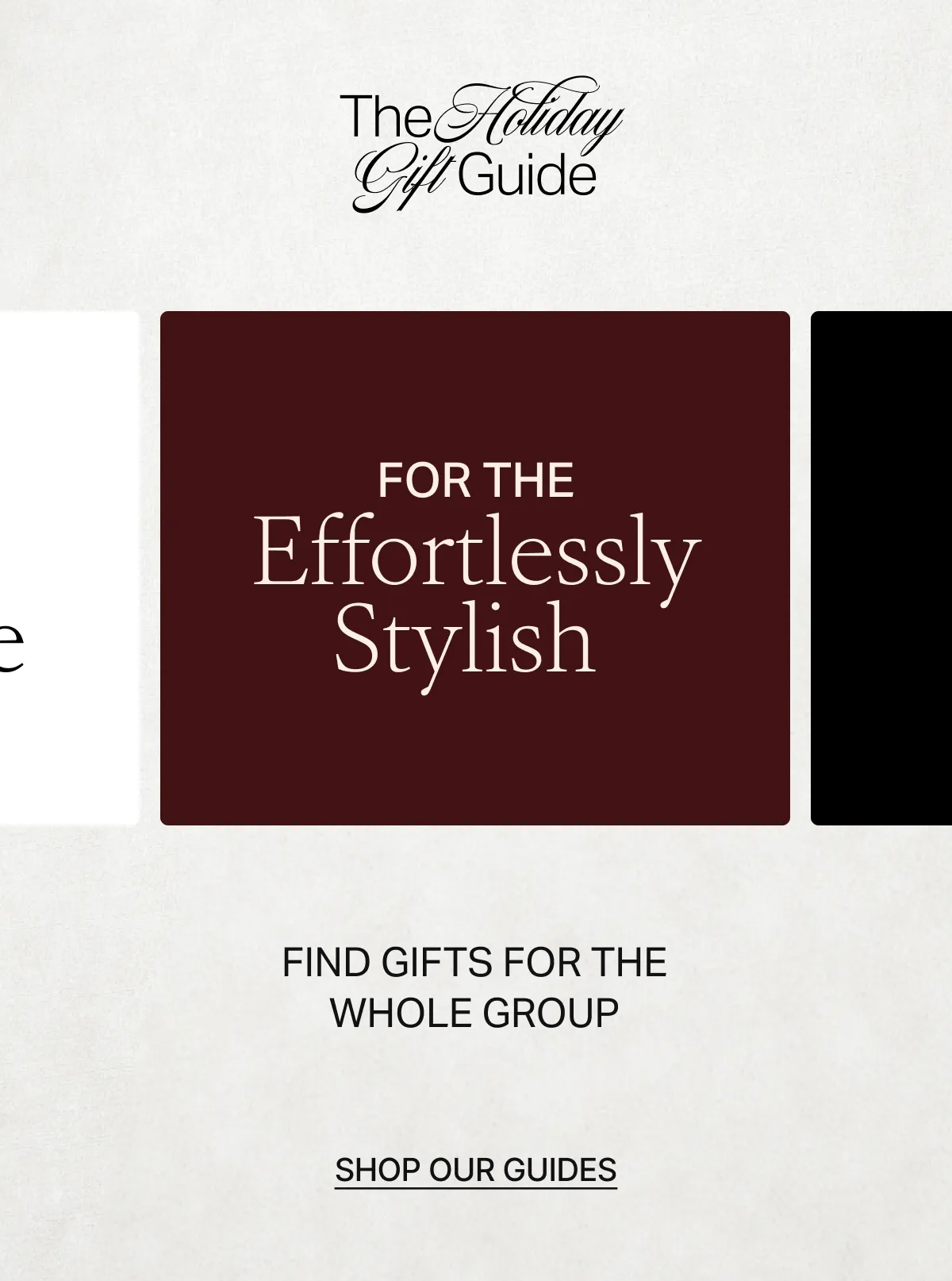 THE HOLIDAY GIFT GUIDE
