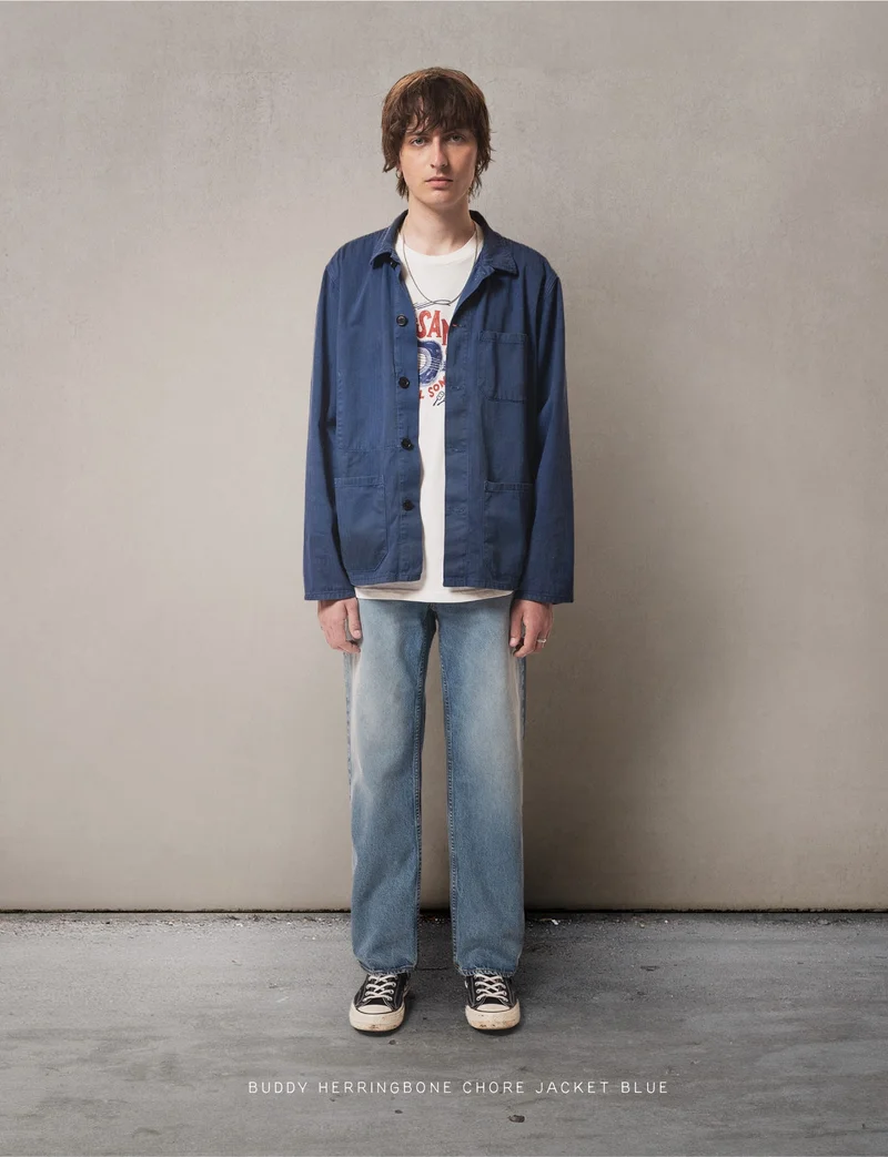 Buddy Herringbone Chore Jacket Blue