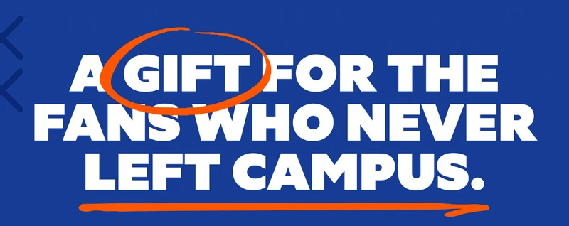 A GIFT FOR THE FANS WHO NEVER LEFT CAMPUS. | COLLEGE PRIDE ISN'T A PHASE- IT'S A LIFETIME
