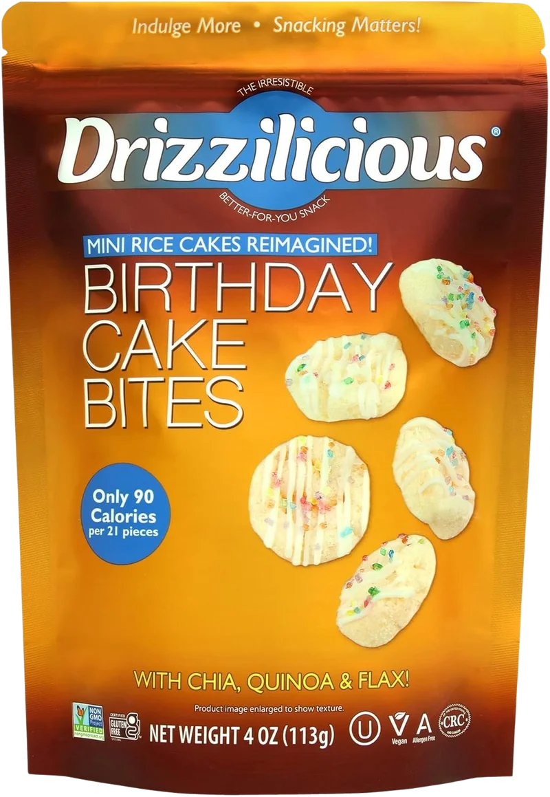<span style="font-weight: 700; font-style: normal; text-decoration: none; font-family: Vulf_Sans-Medium, Helvetica Neue, Arial, sans-serif; font-size: 16px">Drizzilicious </span><span style="font-style: normal; text-decoration: none; font-family: Vulf_Sans-Medium, Helvetica Neue, Arial, sans-serif; font-size: 16px">Birthday Cake Bites Mini Rice Crisp</span>