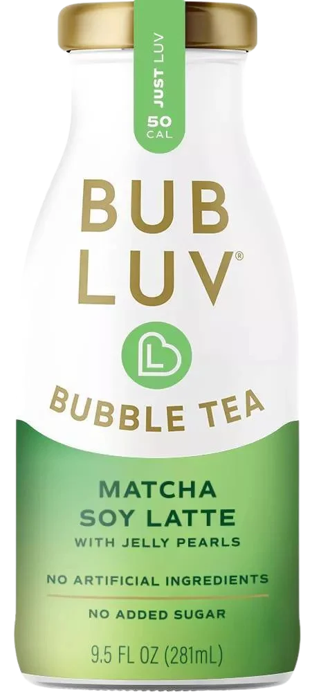 <span style="font-weight: 700; font-style: normal; text-decoration: none; font-family: Vulf_Sans-Medium, Helvetica Neue, Arial, sans-serif; font-size: 16px; line-height: 20px">BUBLUV</span><span style="font-style: normal; text-decoration: none; font-family: Vulf_Sans-Medium, Helvetica Neue, Arial, sans-serif; font-size: 16px; line-height: 20px"> Bubble Tea Matcha Soy Latte with Jelly Pearls</span>