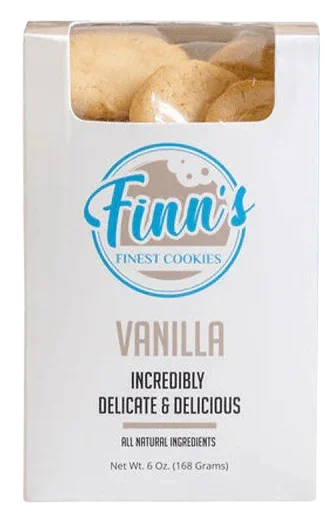 <span style="font-weight: 700; font-style: normal; text-decoration: none; font-family: Vulf_Sans-Medium, Helvetica Neue, Arial, sans-serif; font-size: 16px; line-height: 20px">Finn's Finest Cookies </span><span style="font-style: normal; text-decoration: none; font-family: Vulf_Sans-Medium, Helvetica Neue, Arial, sans-serif; font-size: 16px; line-height: 20px">Shortbread Cookies - Vanilla</span>