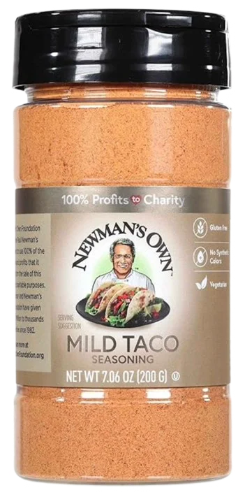 <span style="font-weight: 700; font-style: normal; text-decoration: none; font-family: Vulf_Sans-Medium, Helvetica Neue, Arial, sans-serif; font-size: 16px; line-height: 20px">Newman's Own </span><span style="font-style: normal; text-decoration: none; font-family: Vulf_Sans-Medium, Helvetica Neue, Arial, sans-serif; font-size: 16px; line-height: 20px">Mild Taco Seasoning</span>