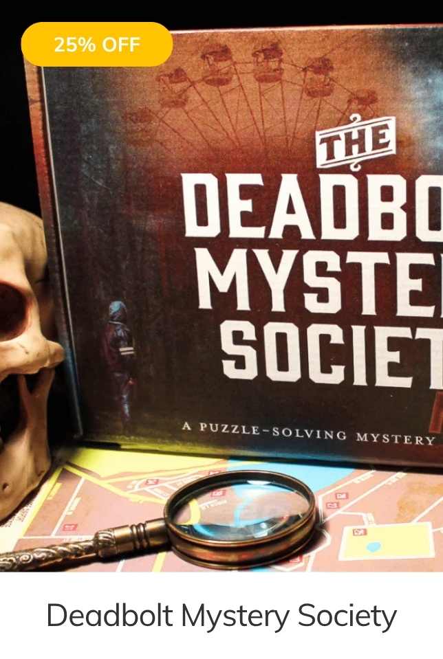 The Deadbolt Mystery Society Monthly Box