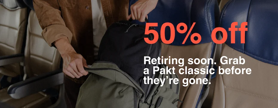 50% off Pakt Classics