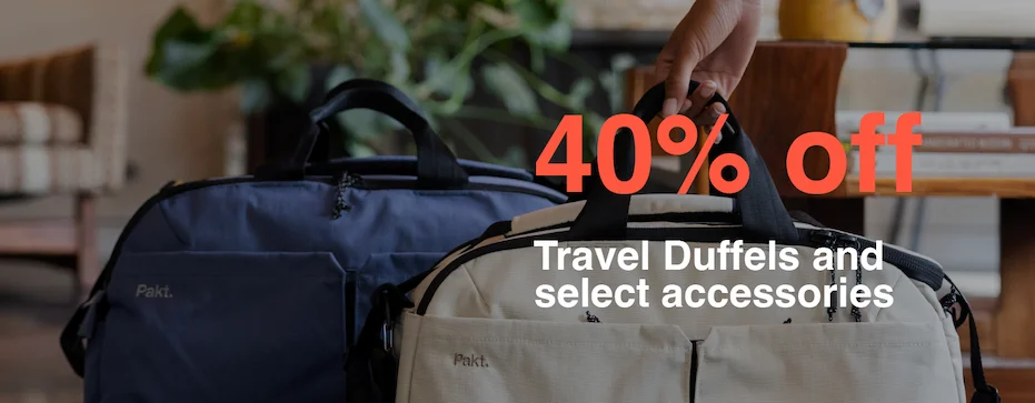 40% off Travel Duffels & Accessories