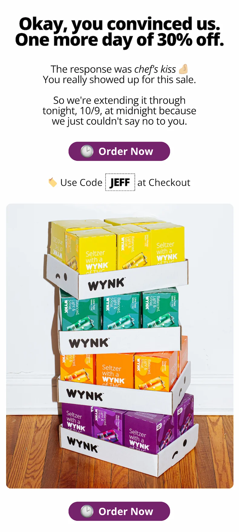 Get 30% Off Wynk for Prime Day! Use code 'JEFF' at checkout