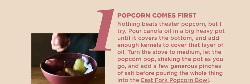POPCORN COMES FIRST