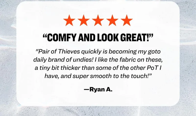 Five-star review: "Comfy and look great!” —Ryan A.