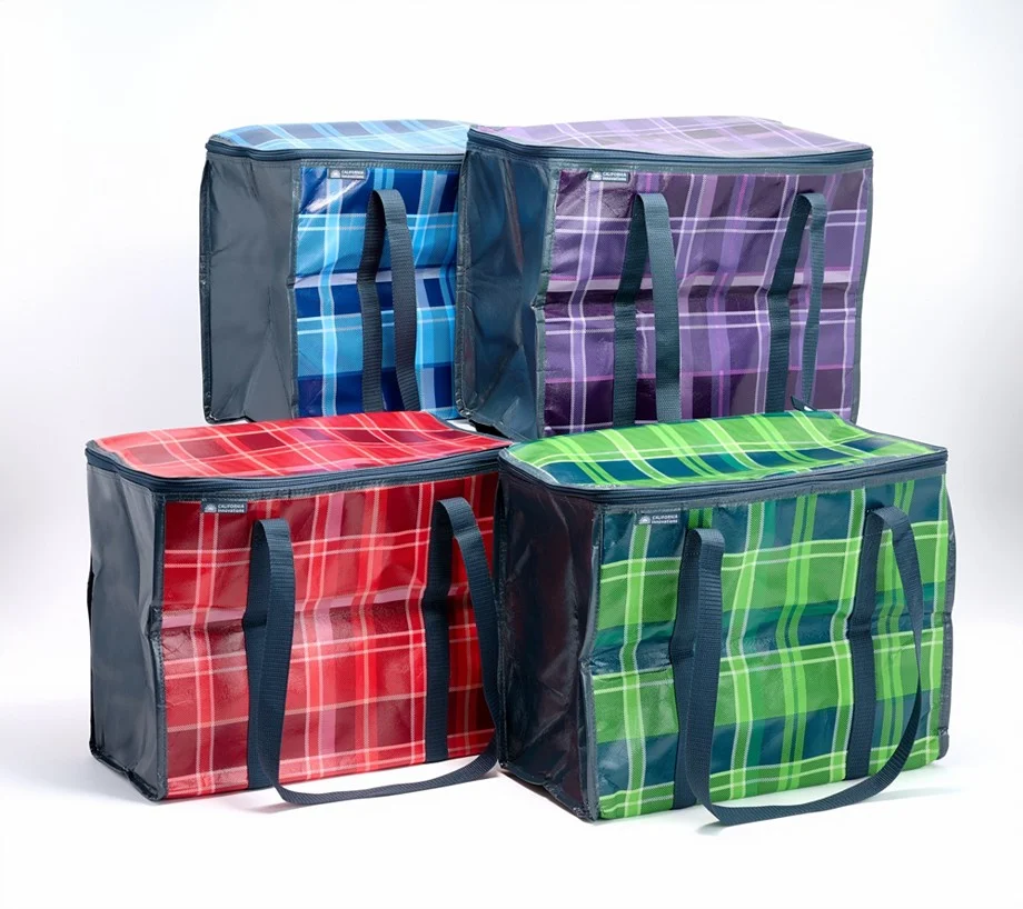 California Innovations S/4 Zip Top Insulated Super Shopper Totes