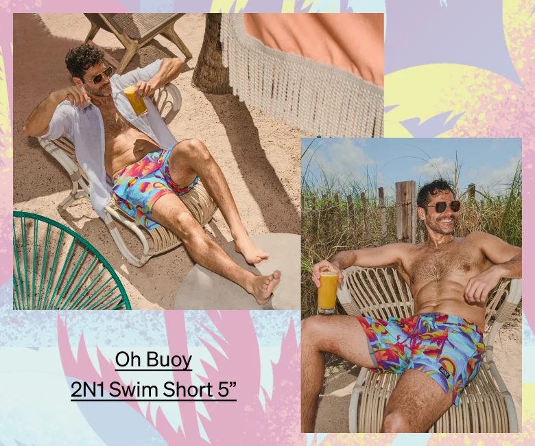 Oh Buoy 2N1 Swim Short 5"