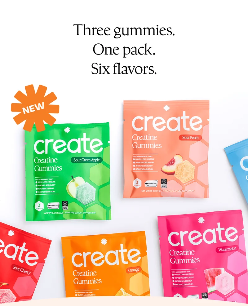 Three gummies. One pack. Six flavors.