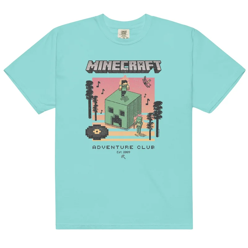 Image of Minecraft 15th Anniversary Vintage Summer Band T-Shirt
