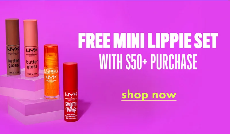 FREE MINI LIPPIE SET WITH $50+ PURCHASE