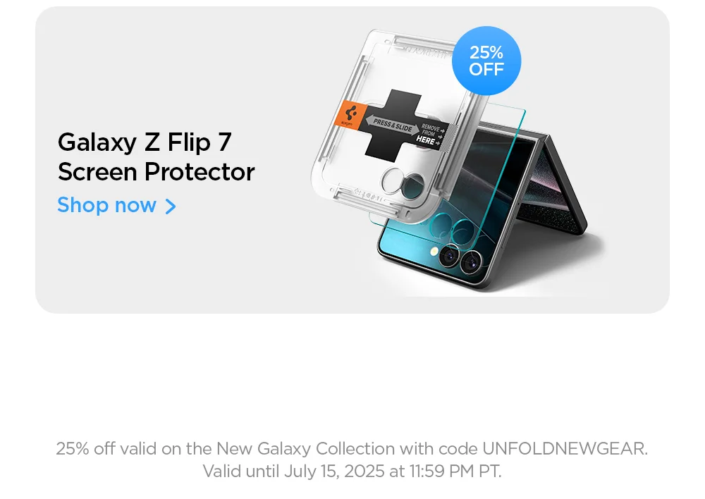 25% OFF Galaxy Z Flip 7 Screen Protector