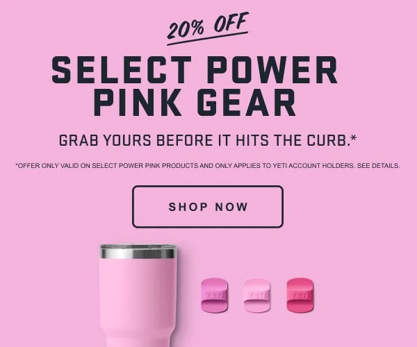20% Off Select Power Pink Gear