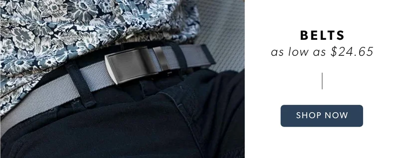 BELTS as low as $24.65