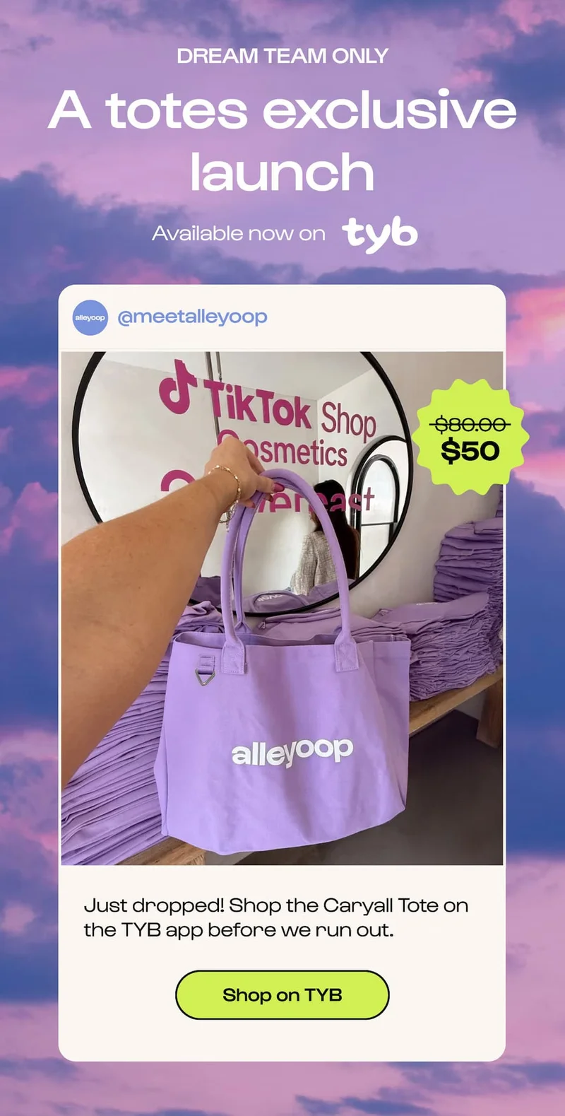 Shop on TYB. $50 Shop the bag on TYB