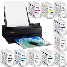 Epson SureColor P900 17" Wireless Inkjet Photo Printer, Bundle w/Color Ink Pack