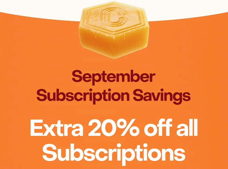 September Subscription Savings: Extra 20% off all Subscriptions
