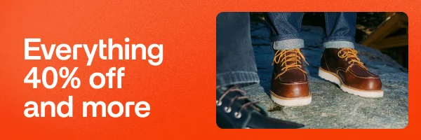 Everyting 40% off and more