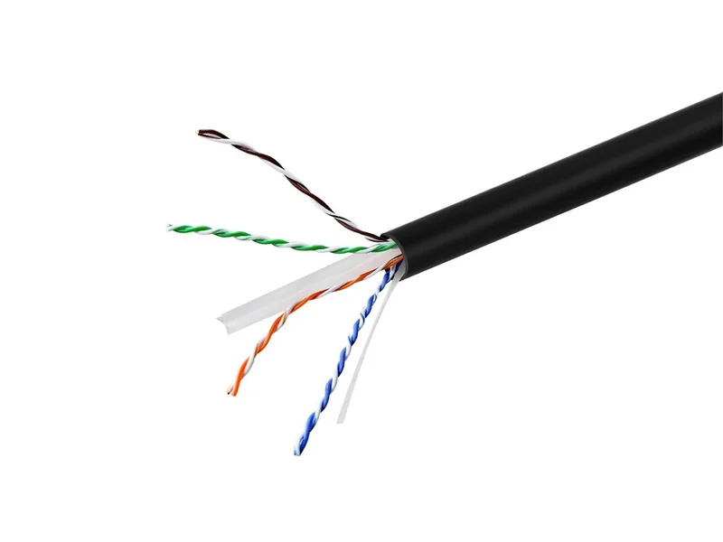 Cat6A&nbsp;CMR Bulk&nbsp;Ethernet&nbsp;Cable, 23AWG, Spool in Box, Flame-Retardant