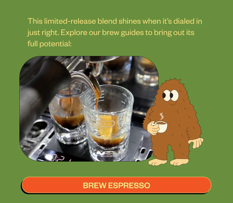 This limited-release blend shines when it's dialed in just right. Explore our brew guides to bring out its full potential: Brew Espresso