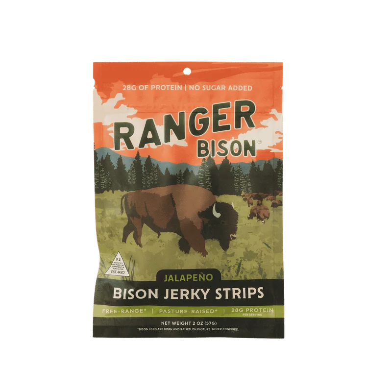 Image of Ranger Bison Jerky | Jalapeño (Pack)