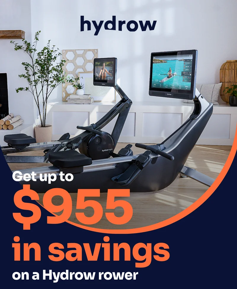 Get up to $955 in savings on a Hydrow rower.