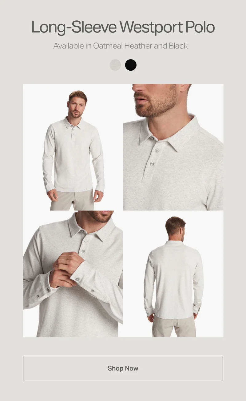 Long-Sleeve Westport. Polo