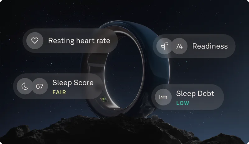 Oura Ring 4 Ceramic Midnight