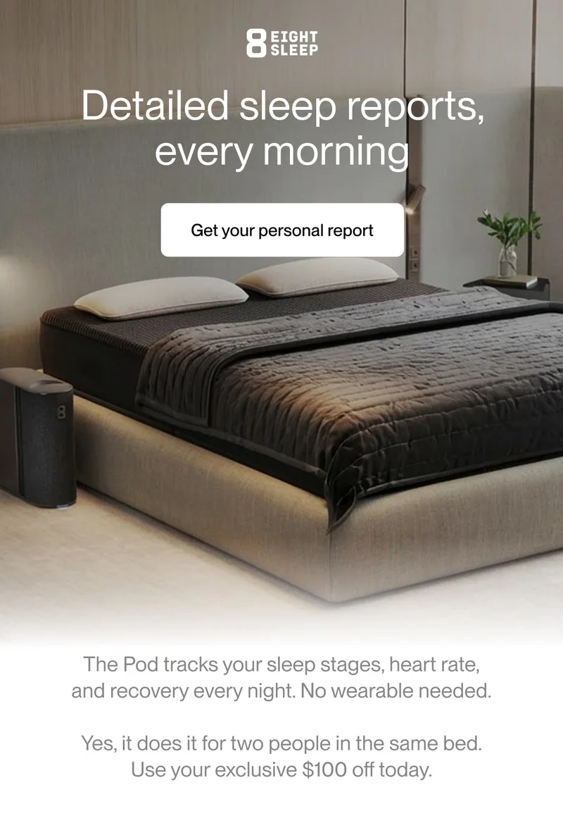 Detailed sleep reports, every morning