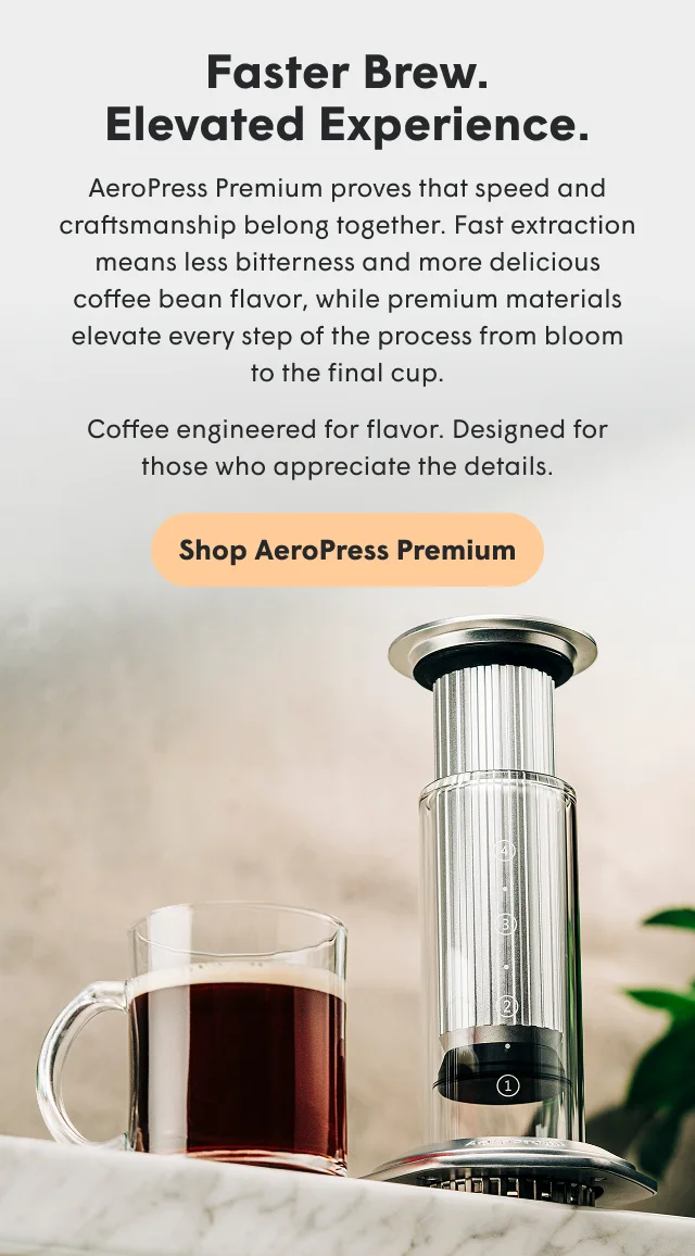 Fast brew. Elevated Experience.