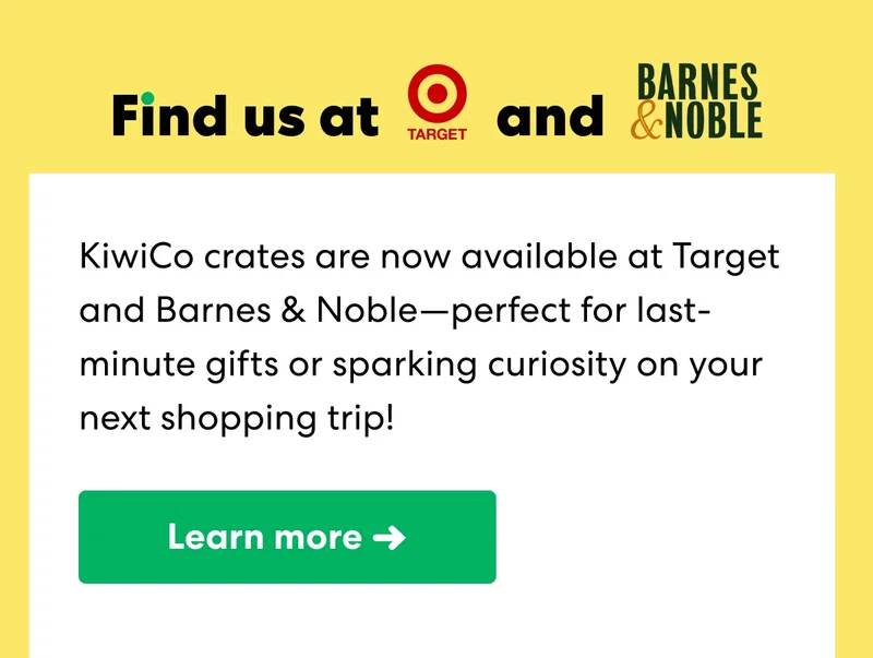Find us at Target and BARNES & NOBLE!