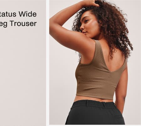 Status Wide Leg Trouser in Black