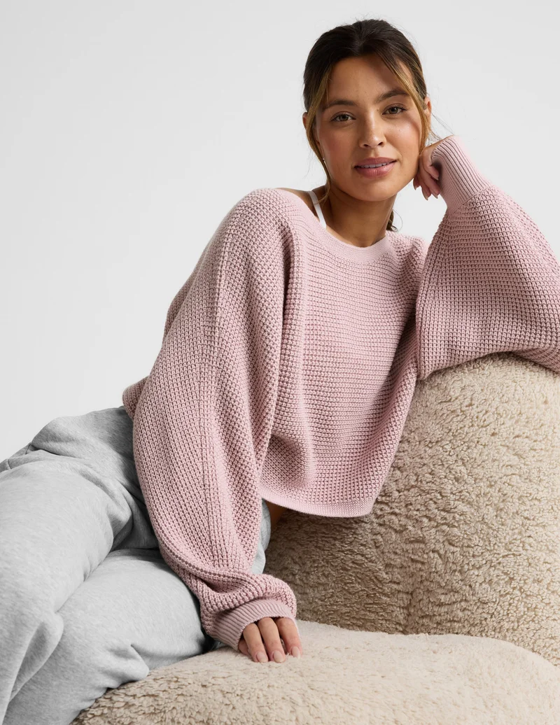 Image of Ready For Barre Cropped Sweater