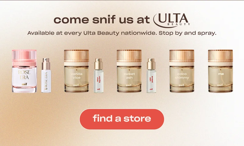 come snif us at Ulta Beauty.  Available at every Ulta Beauty nationwide. Stop by and spray.  [find a store].