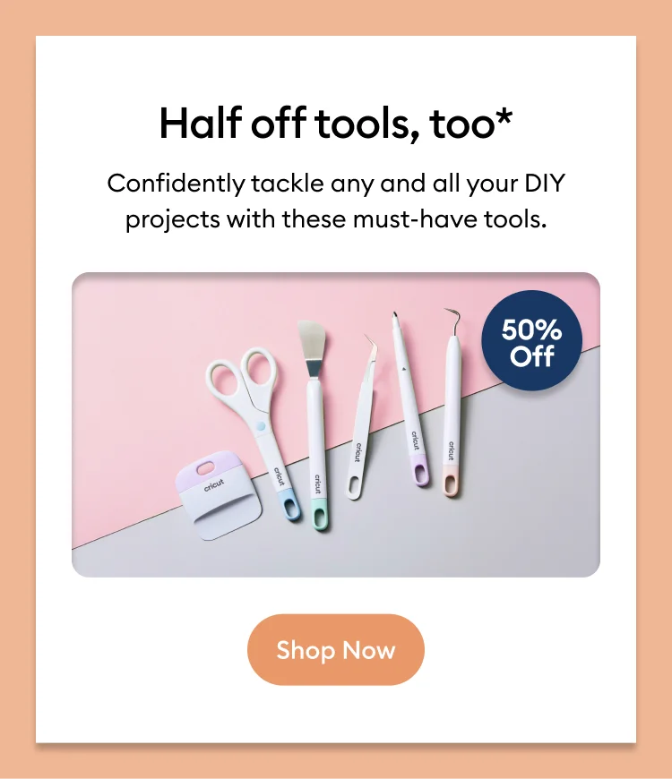 Half off tools.