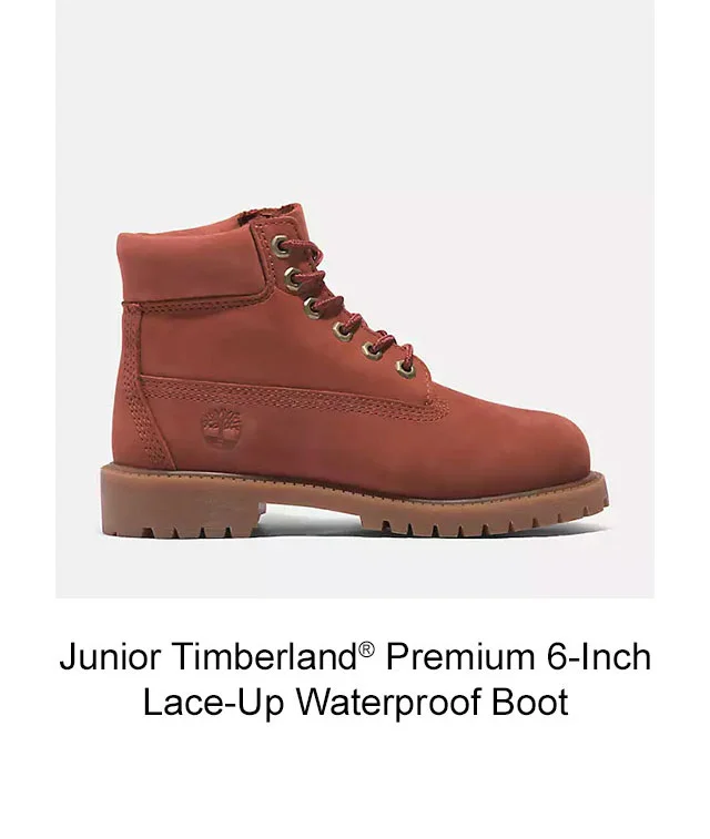 Junior Timberland Premium 6 Inch Lace Up Waterproof Boot