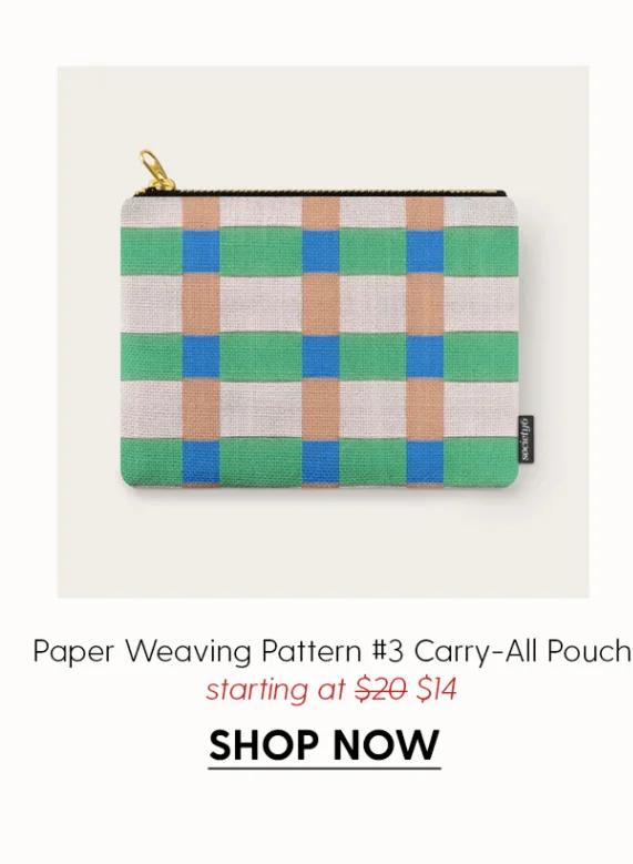 Paper Weaving Pattern #3 Carry-All Pouch
