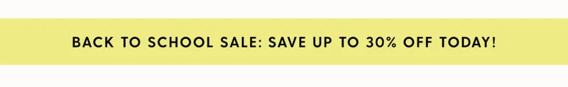 back to school save 30% off