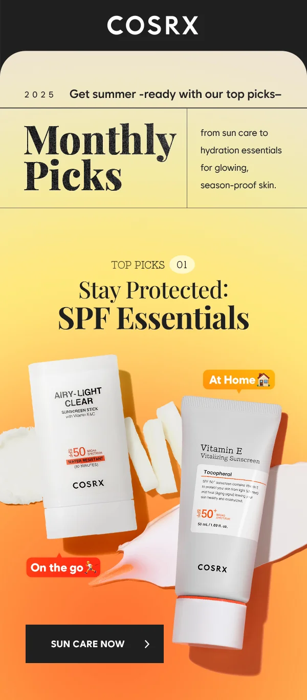 Monthly Picks! Stay Protected : SPF Essentials