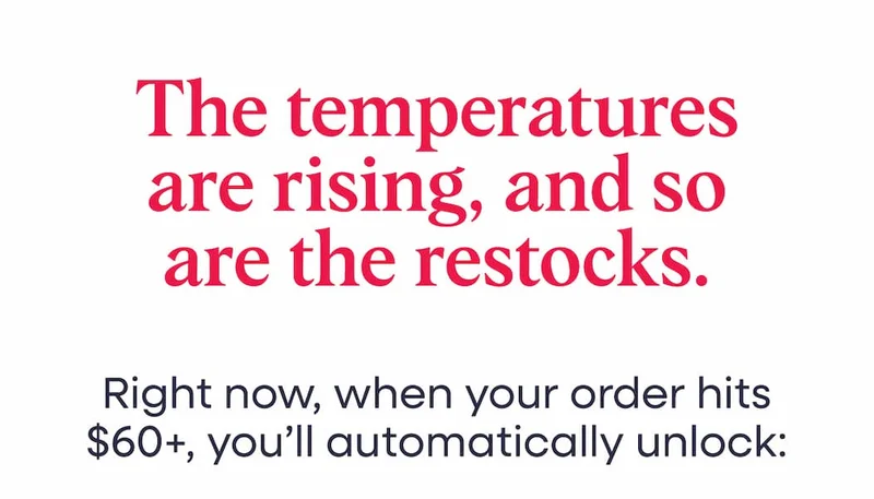 The temperatures are rising