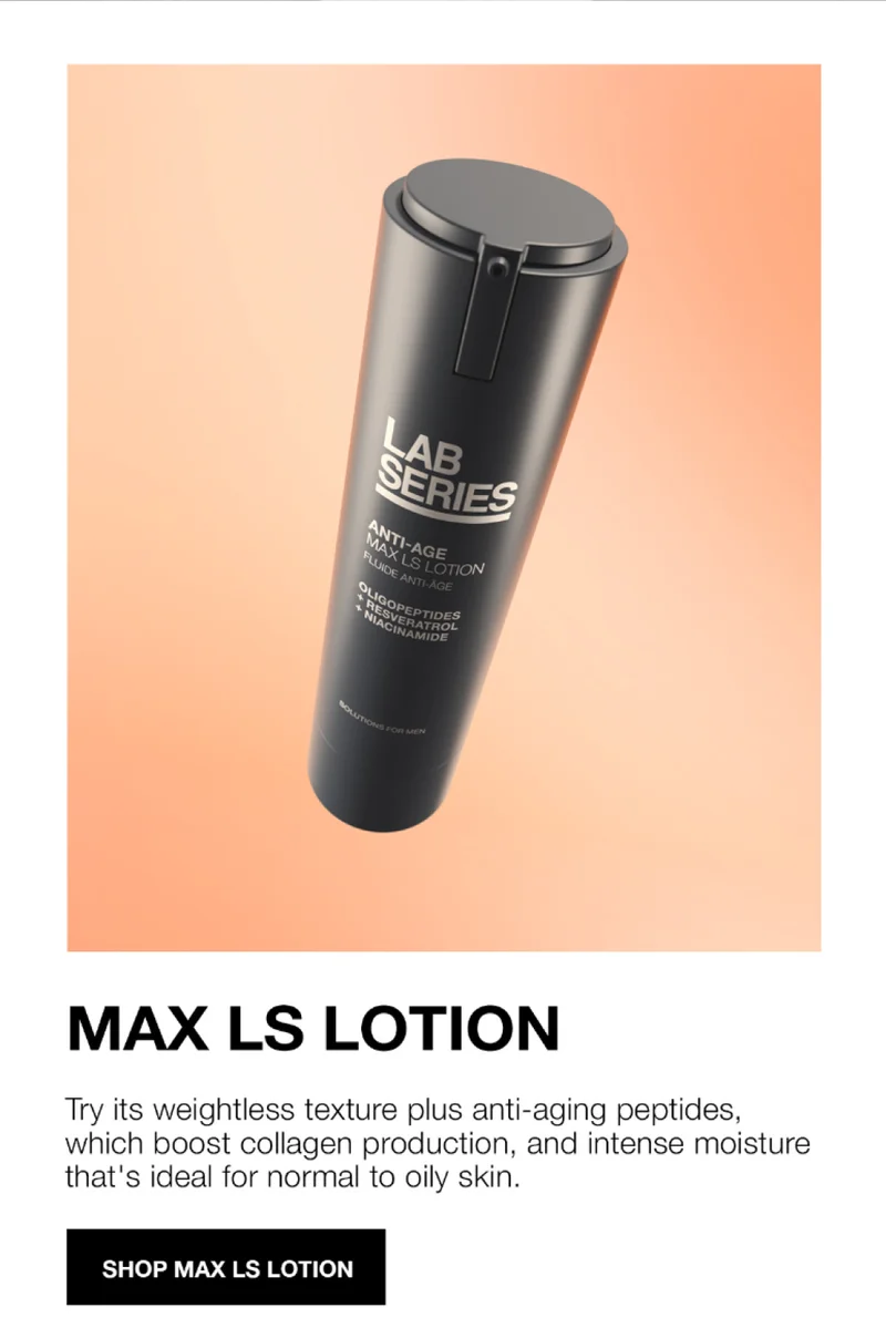 MAX LS LOTION | Try its weightless testure plus anti-aging peptides, which boost collagen production, and intense moisture that's ideal for normal to oily skin. | SHOP MAX LS EYE TREATMENT