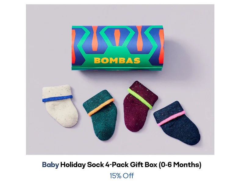 Baby Holiday Sock 4-Pack Gift Box (0-6 Months)