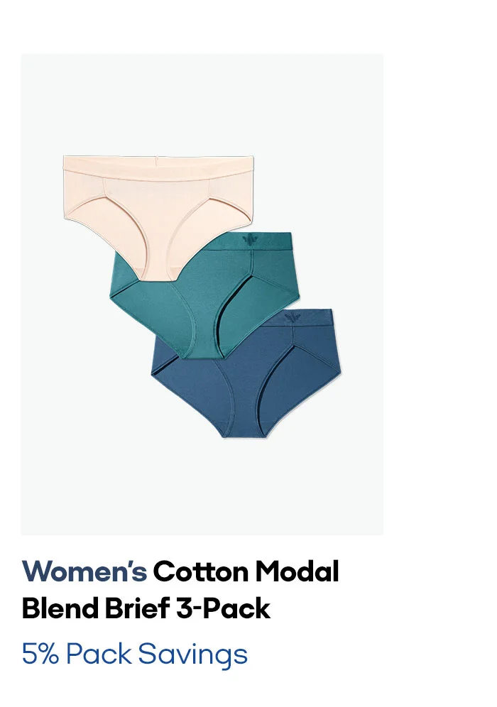 Women's Cotton Modal Blend Brief 3-Pack
