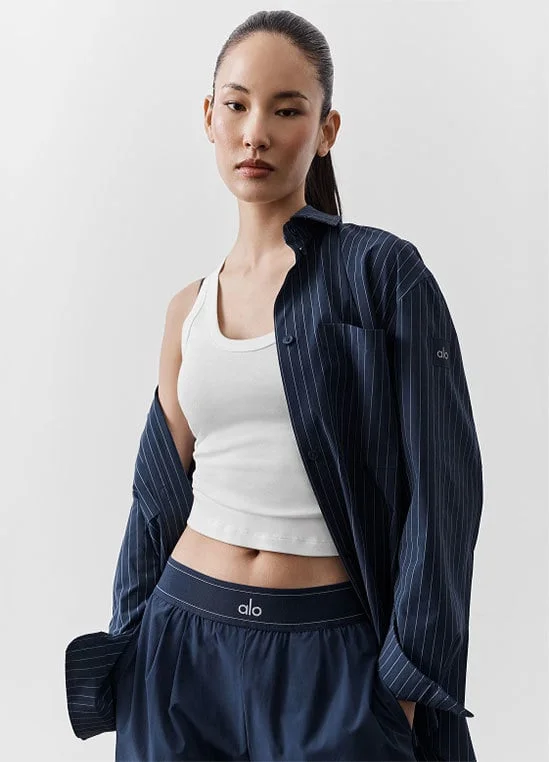 Pinstripe Daylight Button Down Long Sleeve