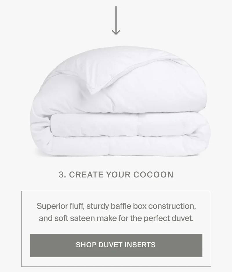Create your cocoon with a duvet insert