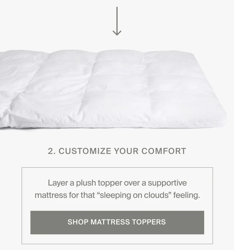 Customize your comfort with a plush mattress topper
